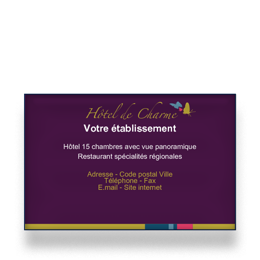 Personnaliser et commander Carte de visite pour htel