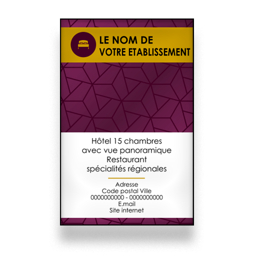 Personnaliser et commander Carte de visite pour htel