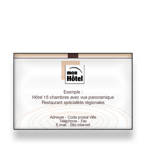 Personnaliser et commander Carte de visite pour htel