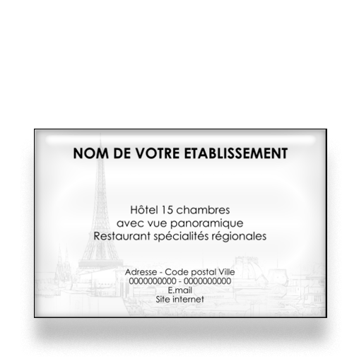 Personnaliser et commander Carte de visite pour htel