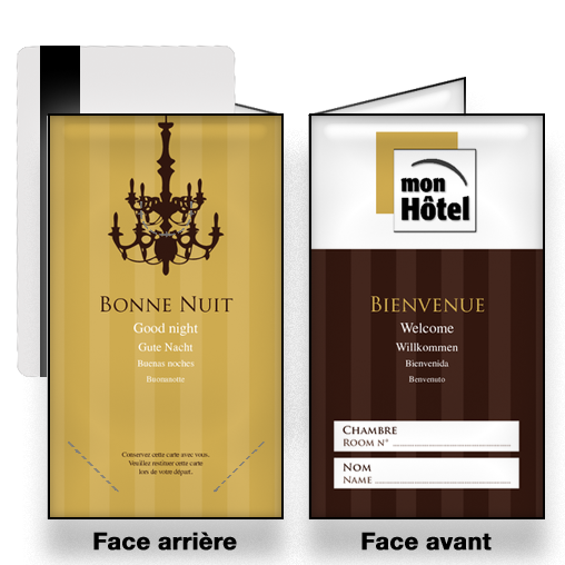 Personnaliser et commander Porte carte magntique pour chambre