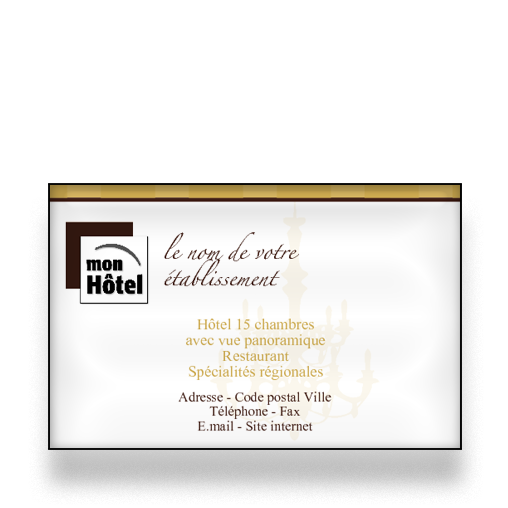 Personnaliser et commander Carte de visite pour htel