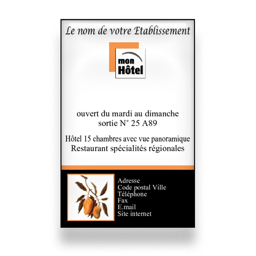 Personnaliser et commander Carte de visite pour htel