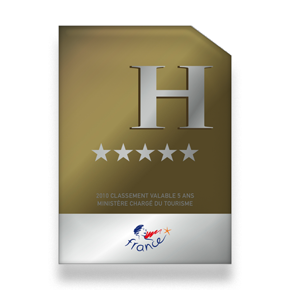 Imprimeur de Panonceau pour hôtel, Classement 5 étoiles.